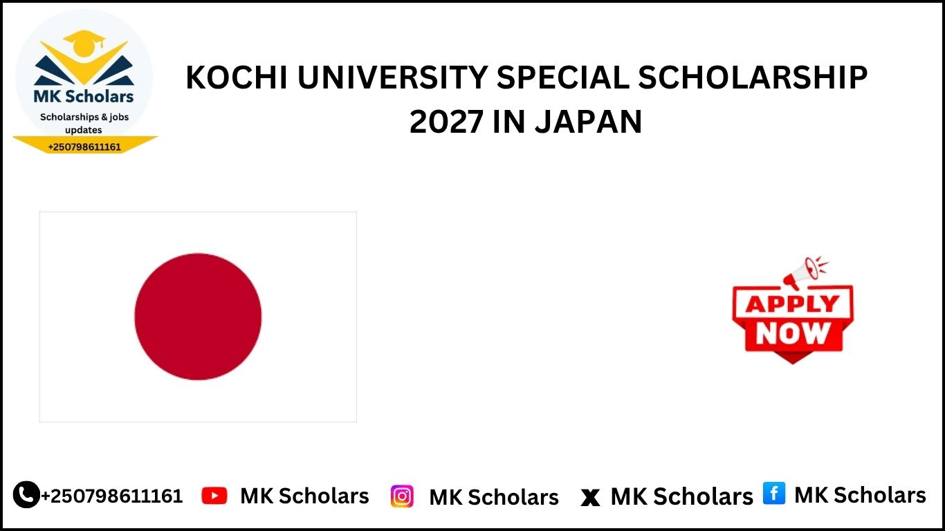 KOCHI UNIVERSITY SPECIAL SCHOLARSHIP 2027 IN JAPAN